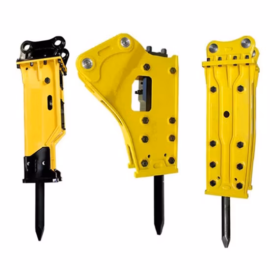 Acessórios de máquinas de construção Miniescavadeira peças polegar/balde/trado de terra/engate rápido/disjuntor de martelo hidráulico